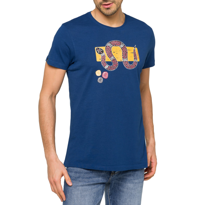 Camiseta de algodón 150 gr Hot Buttered Taipan azul