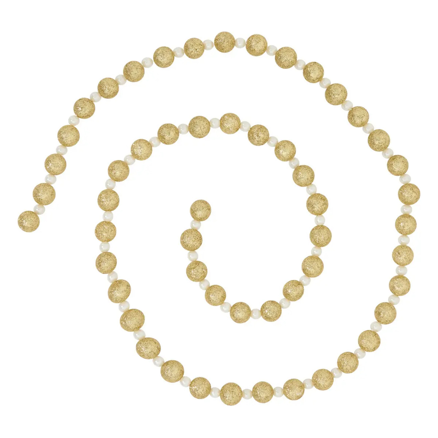 GDN PLF BOULES PERLES OR 180CM