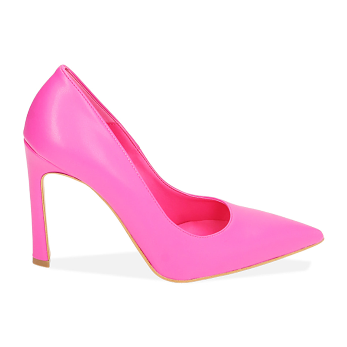 Zapatos de salón fucsia, tacón de 11 cm