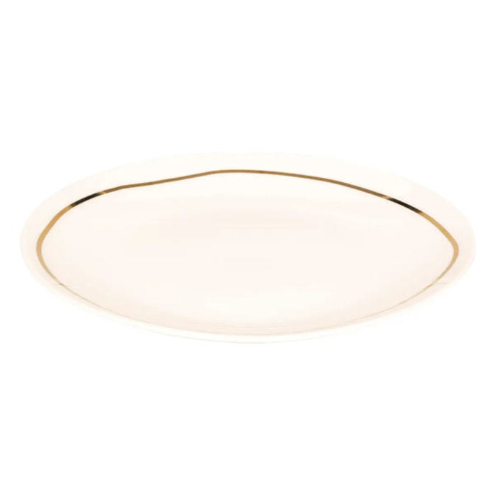 Assiette dessert Selena blanc D19xH2,1cm