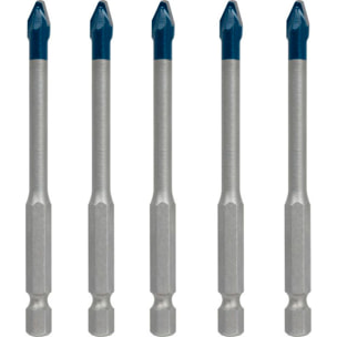 Coffret de 5 forêts expert hex-9 Hard Ceramic 6mm - BOSCH - 2608902316
