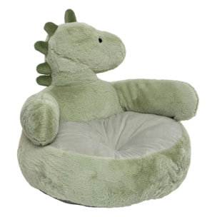 Fauteuil enfant Zafa dinosaure H.45cm vert