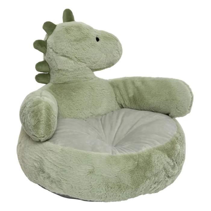Fauteuil enfant Zafa dinosaure H.45cm vert