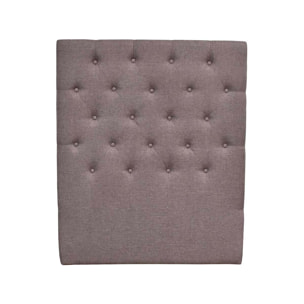 Tête de lit capitonnée "Déco" - 99 cm - Taupe - En tissu