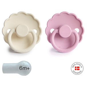 Frigg Pack 2 Chupetes Block Silicona Daisy