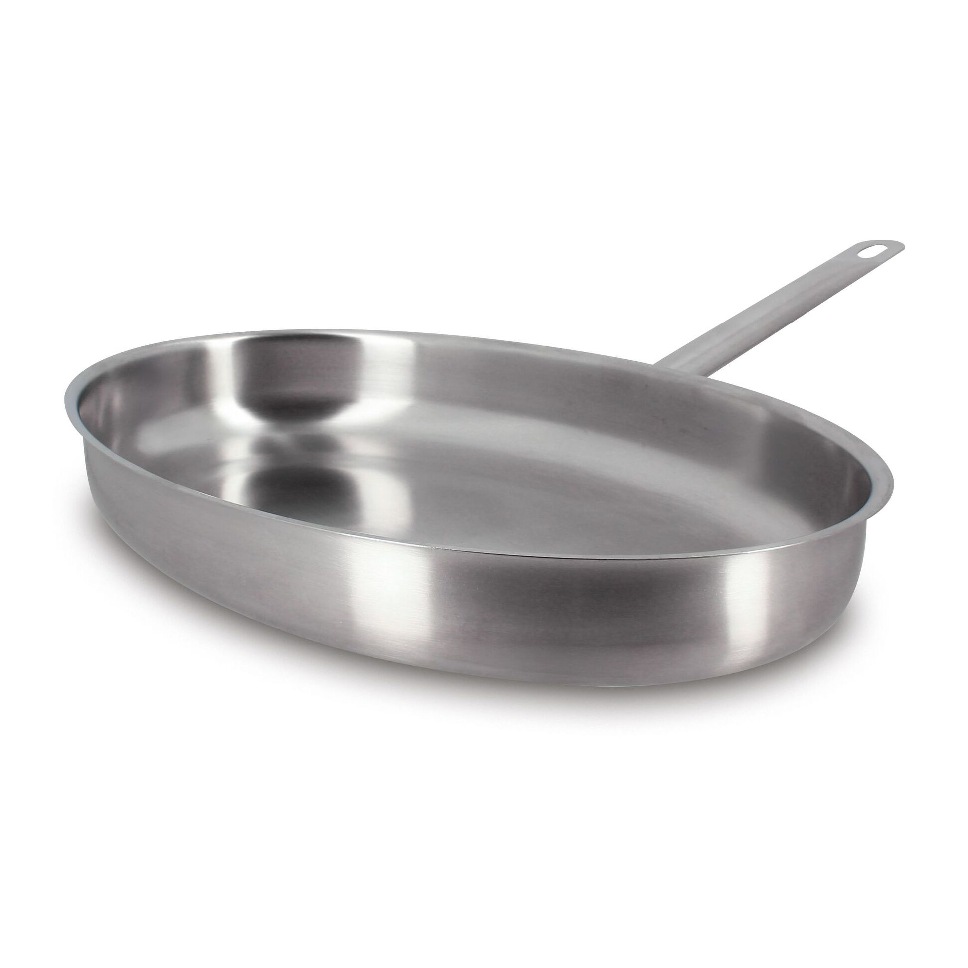 Poêle à poisson en acier inoxydable 37,5cm - tous feux PROFESSIONNEL