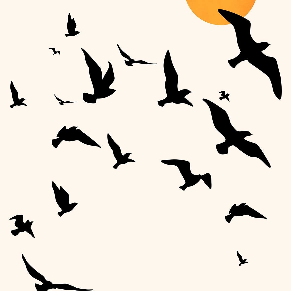 Affiche ""Envolee Up and Away"" Affiche + cadre en bois - Noir