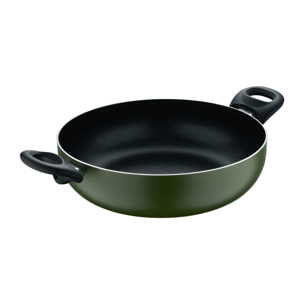 Cacerola baja con tapa ø28x8 cm en aluminio prensado, antiadherente, ideal para cocina diaria expert san ignacio