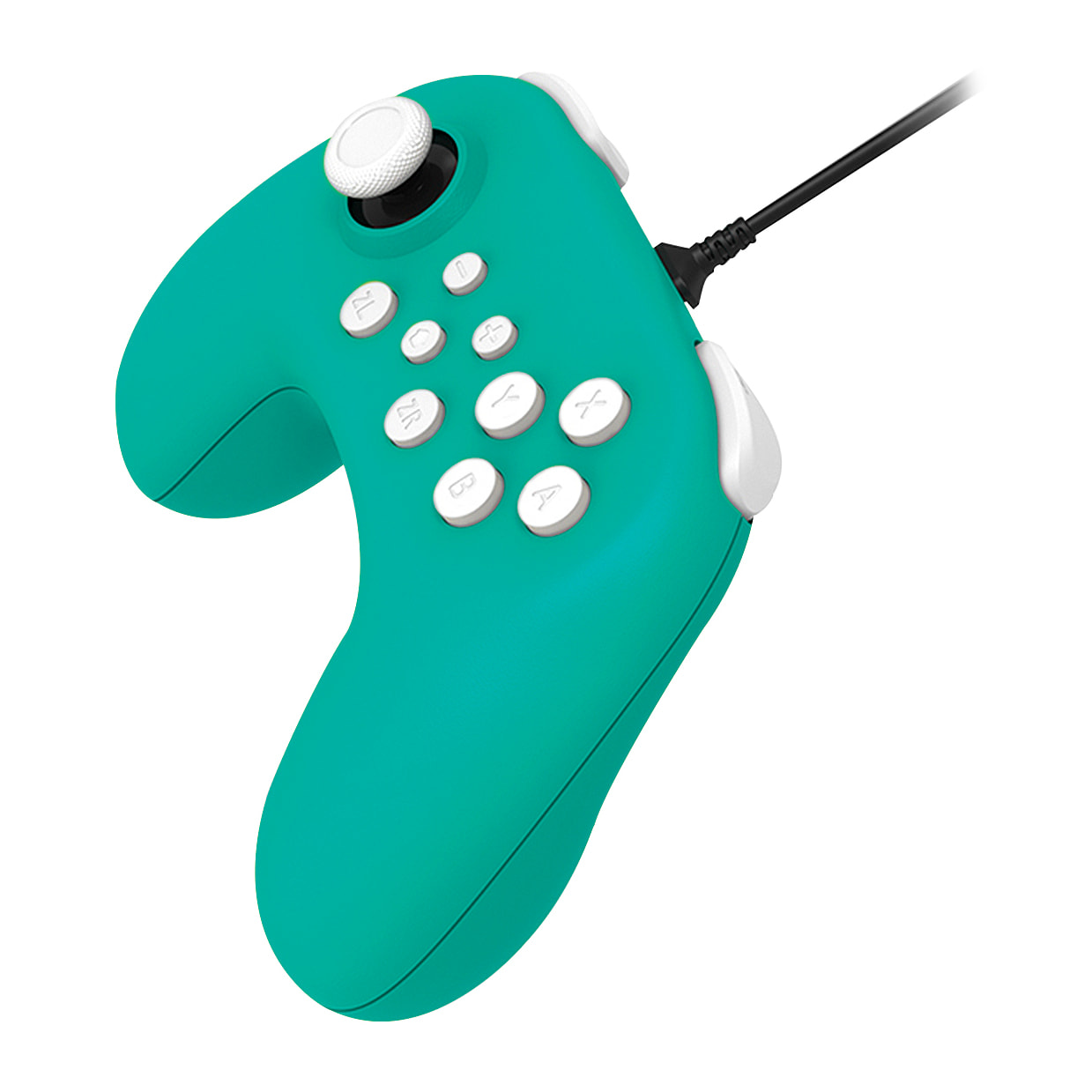 Controller cablato Dobe compatibile con Switch. Dotato di funzioni di vibrazione del motore e indicatore del canale di connessione