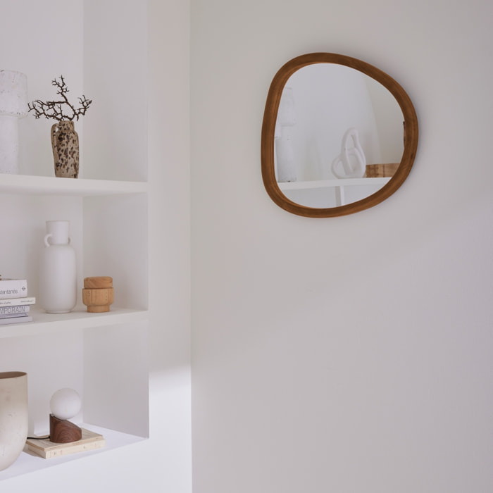Miroir organique bois de sapin 55cm CHARLIE
