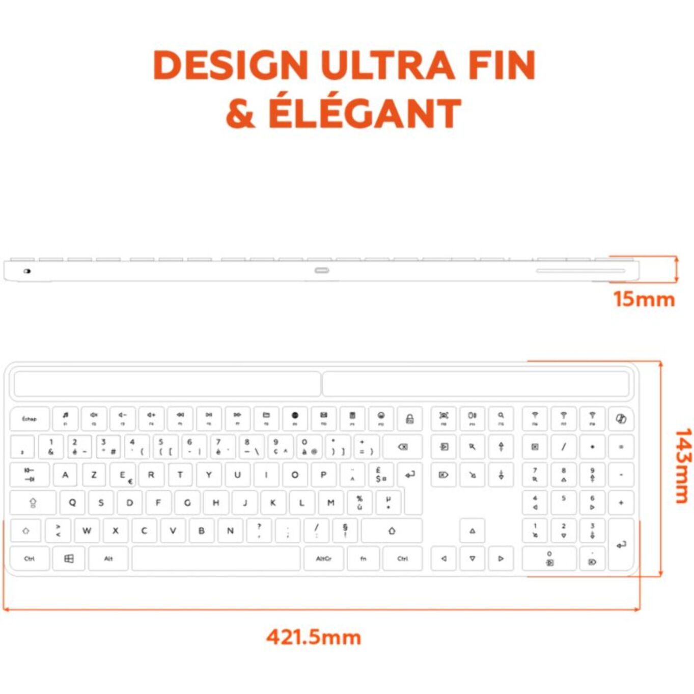 Clavier sans fil MOBILITY LAB KS720W