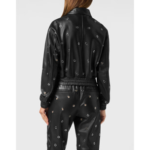 PHILIPP PLEIN Leather Bomber