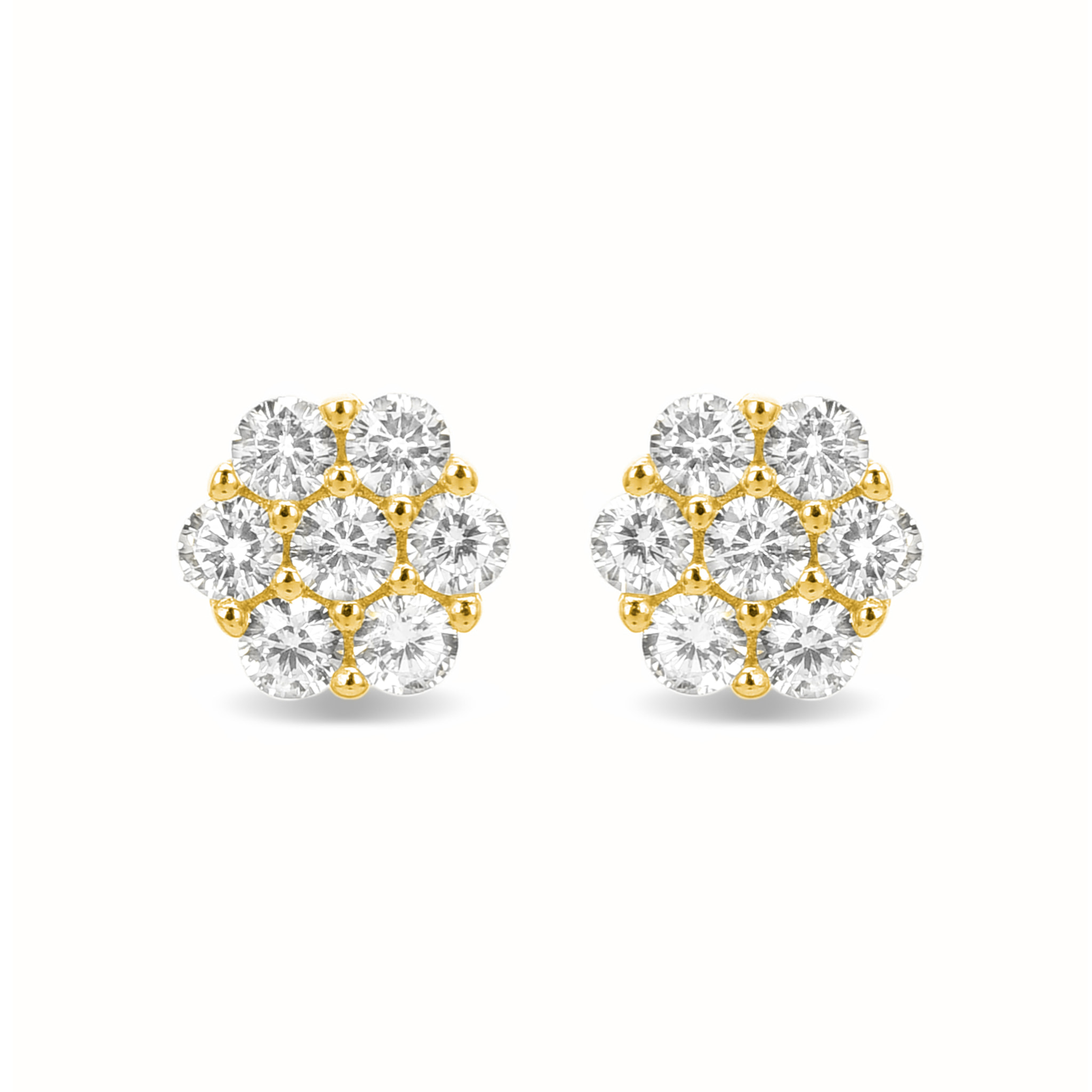 Pendientes Hudur acabado oro amarillo 18k