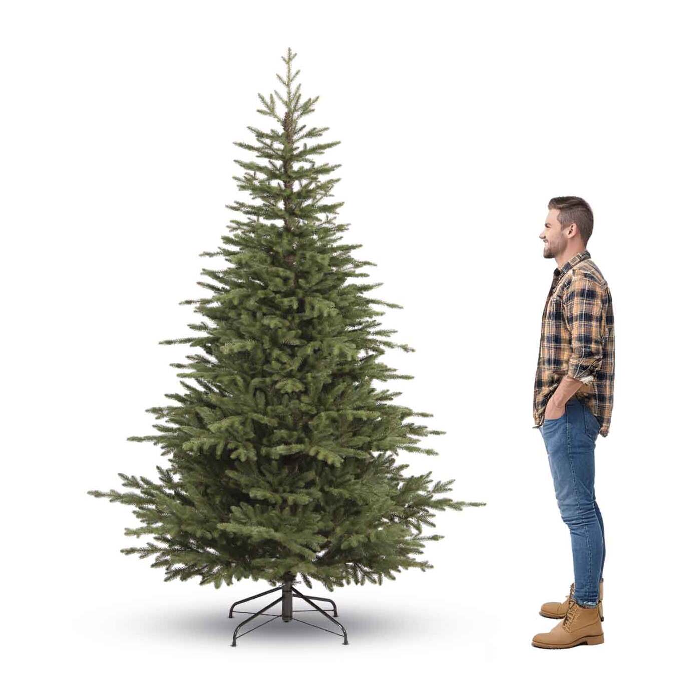 Nifea - Albero di Natale effetto realistico in PE ø147x210H, 606 rami