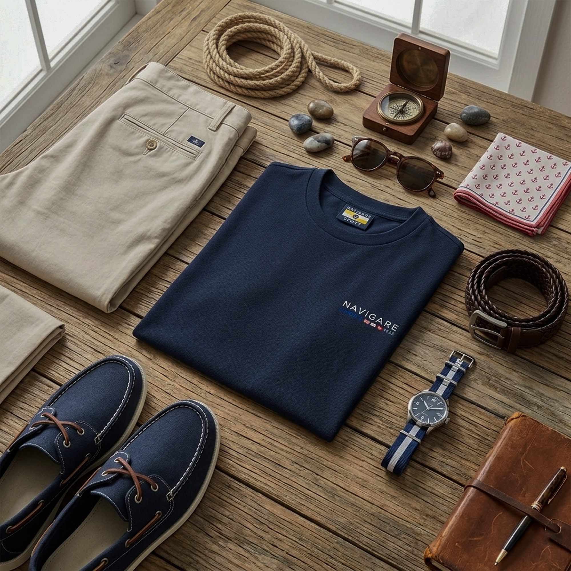 T-shirt Uomo Navigare Girocollo, Art. 968910 Navy
