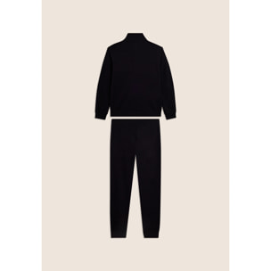 Tuta uomo zip e collo alto in cotone Interlock