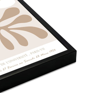 Affiche encadrée formes organiques matisse Affiche + cadre en métal - Noir