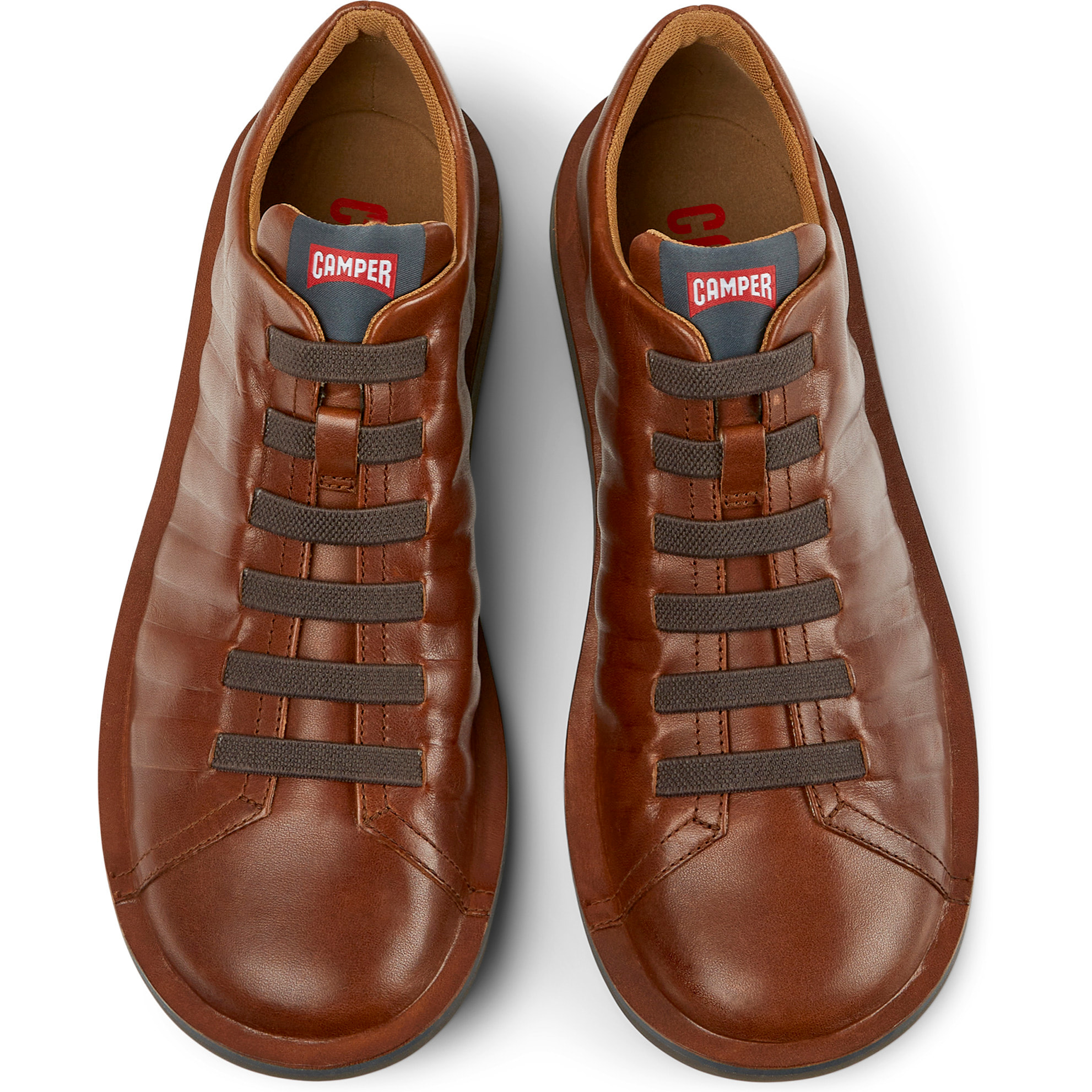 Sneakers - CAMPER Beetle - Marrone - Pelle liscia