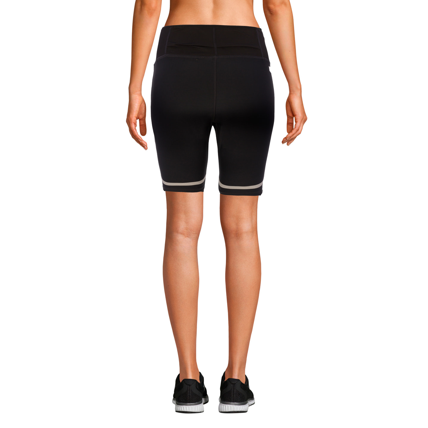 MALLAS DE COMPRESIÓN RUNNING PARA MUJER DE LARGO CORTO BLUEBALL EN NEGRO CON BLANCO
