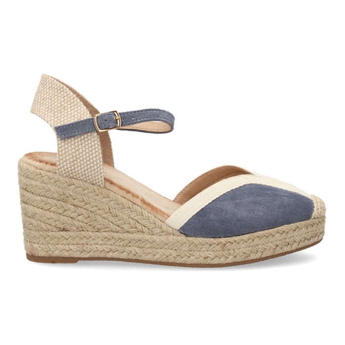 Alpargatas de cuña clásicas cómodas para mujer