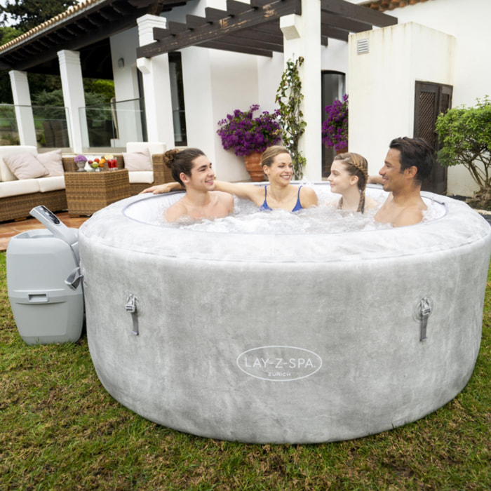 Bestway Spa gonflable rond Lay-Z-Spa Zurich AirJet 2-4 personnes
