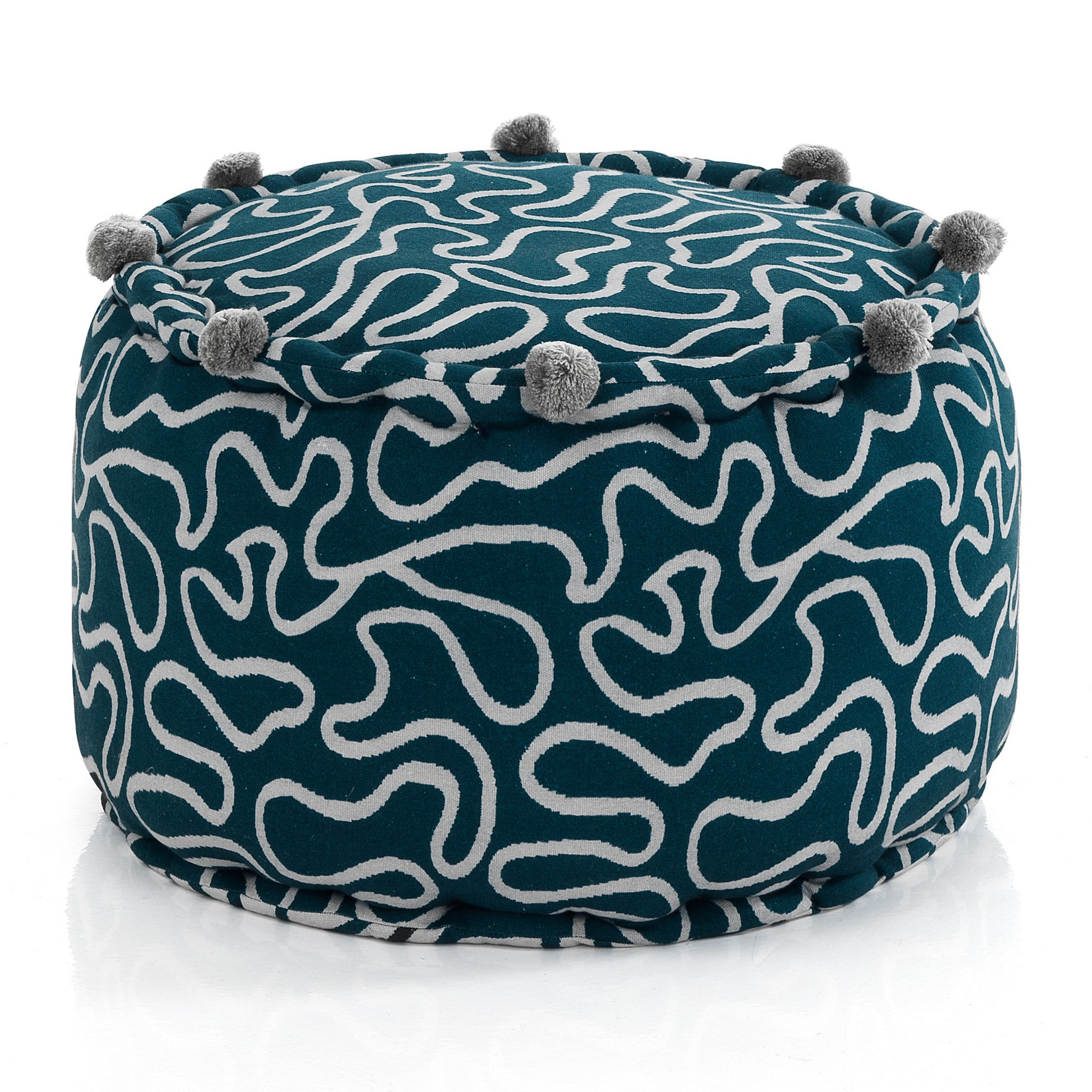 Tomasucci TANGLE 3 pouf rond Bleu