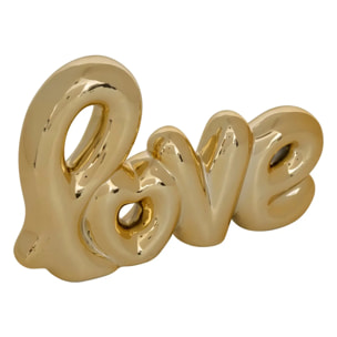 Mot à poser Love L. 21,4xP. 4xH. 14cm céramique assorti