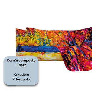 PARURE LETTO SOGNI D'AUTORE, Stampa Digitale, 100% Cotone - 47