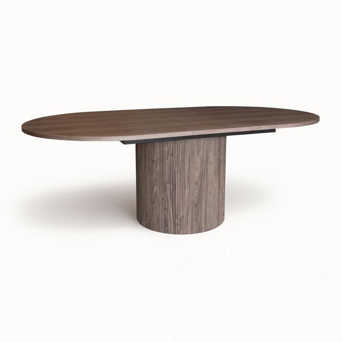 Table extensible en bois foncé 180-220cm SIERRA
