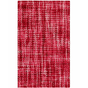 Tappeto bagno CRAZY ROSSO in microfibra misto cotone, morbido antiscivolo lavabile in lavatrice, tappetino lavabo sanitari bagno