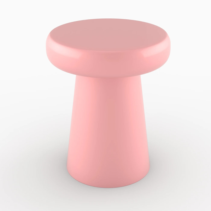 Table d'appoint ronde en métal rose D40 cm - Anouk