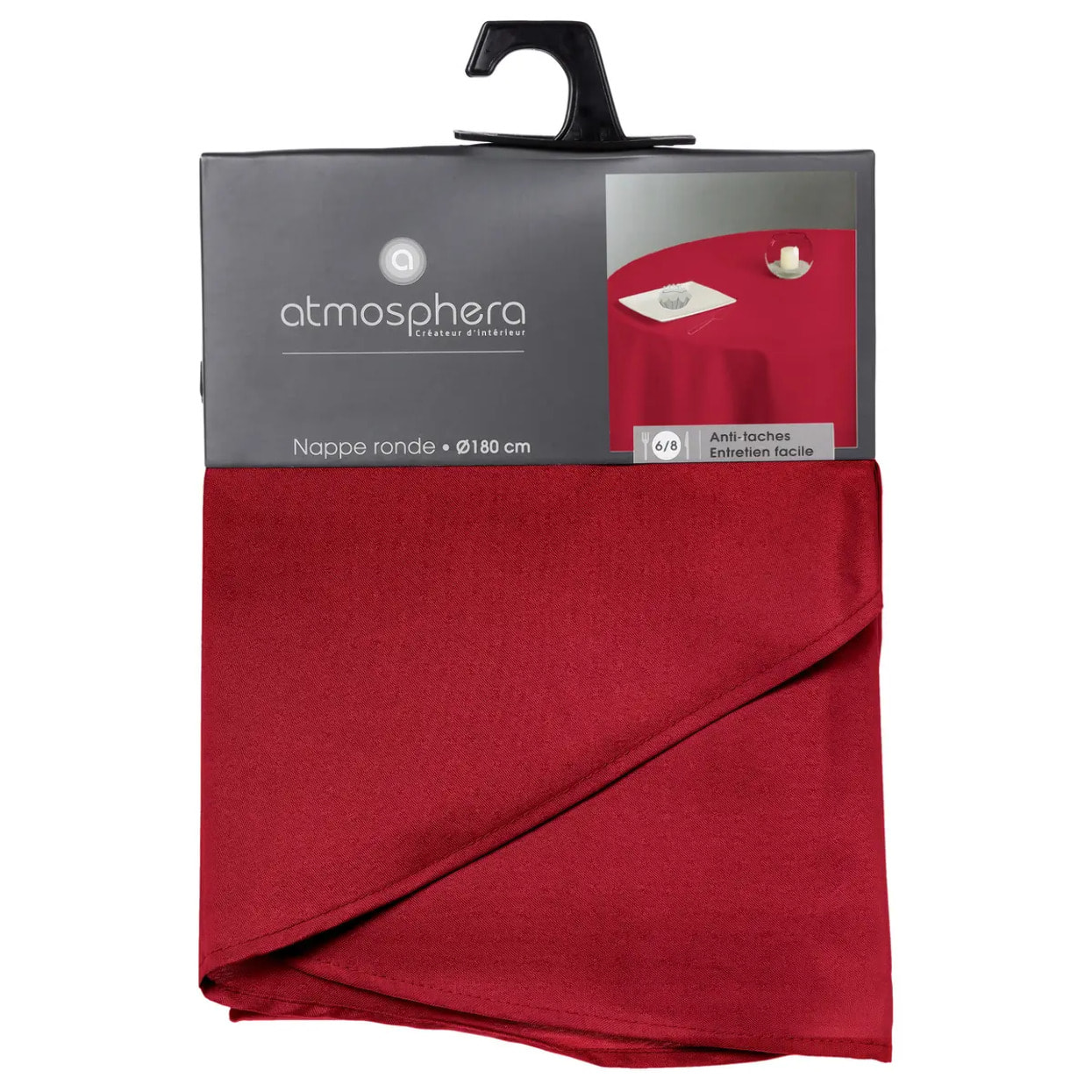 Nappe anti-tâche rouge - D180 cm