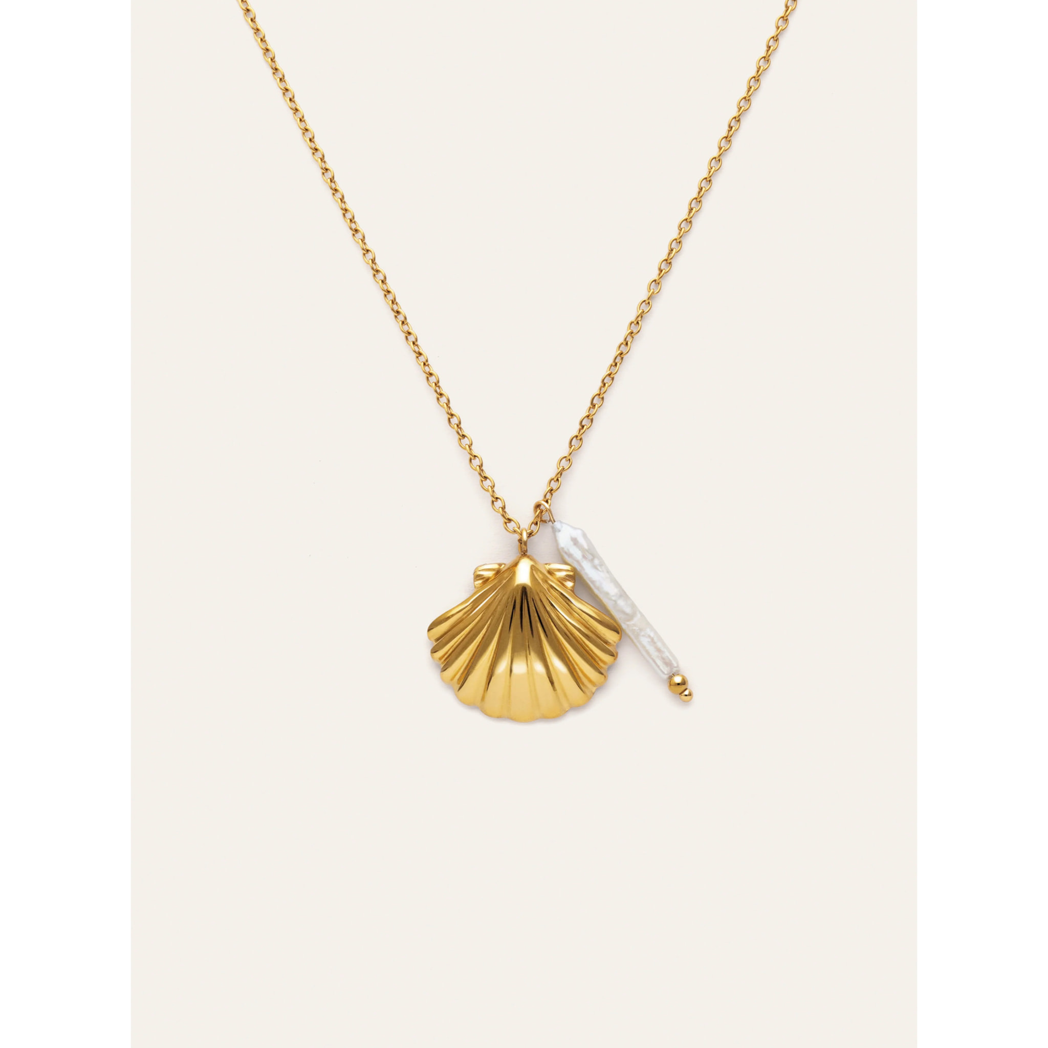 Collar Irida Acero Baño Oro