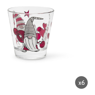 Set de 6 Verres Excelsa - Gnome Sweet Home, Verre Multicolore