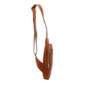 Borsa a tracolla uomo in vera pelle - Modello False - Made in Italy - 35.0 x 16.0 x 5.0 cm