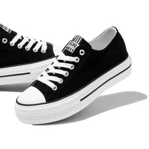 Zapatillas Unisex de Lona en Negro B&W