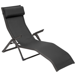 Transat "Decima" anthracite & graphite aluminium traité époxy en texaline