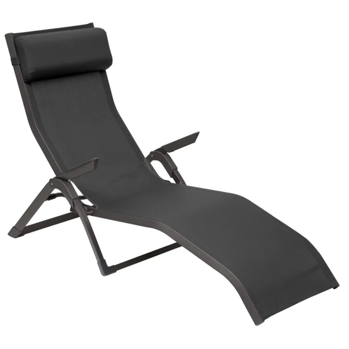 Transat "Decima" anthracite & graphite aluminium traité époxy en texaline