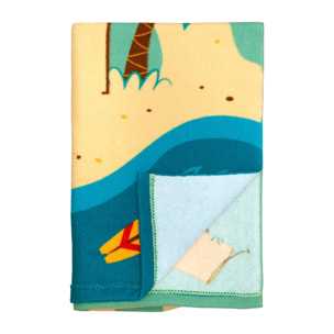 Serviette de plage microfibre enfant - Circuit - 70x140cm - 220g/m²