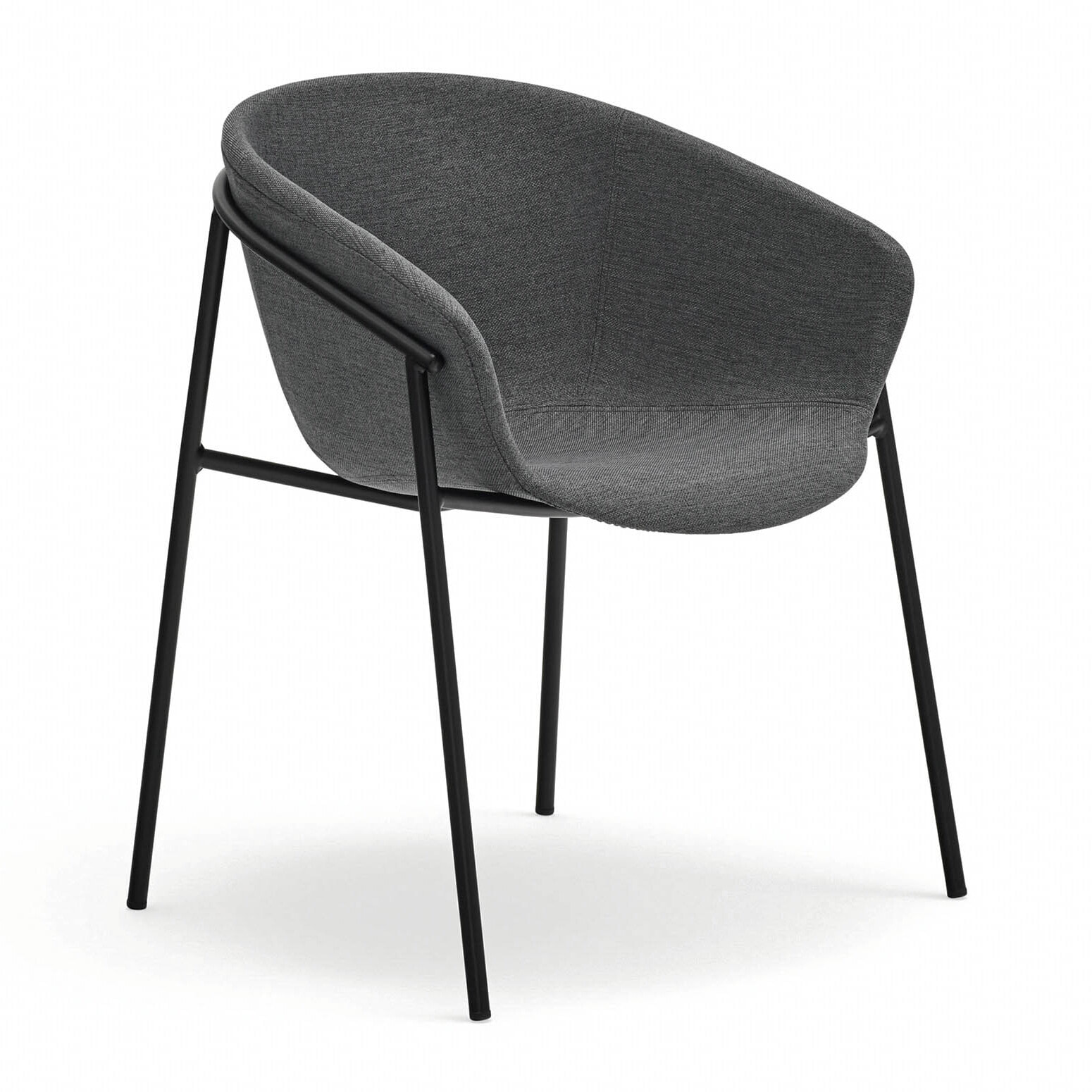 Silla Hug gris oscuro 2P/Caja