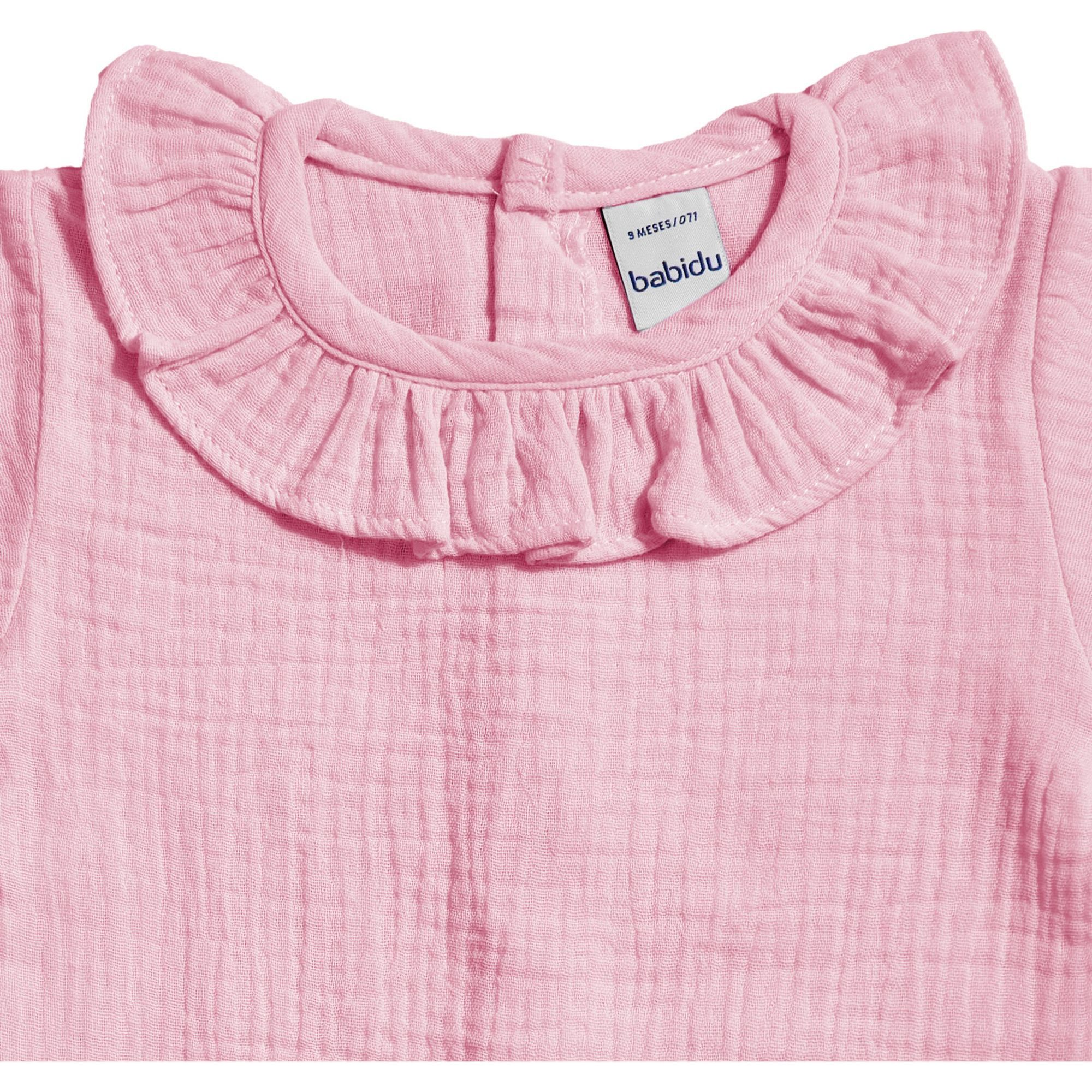 Body bebé manga corta cuello bambula