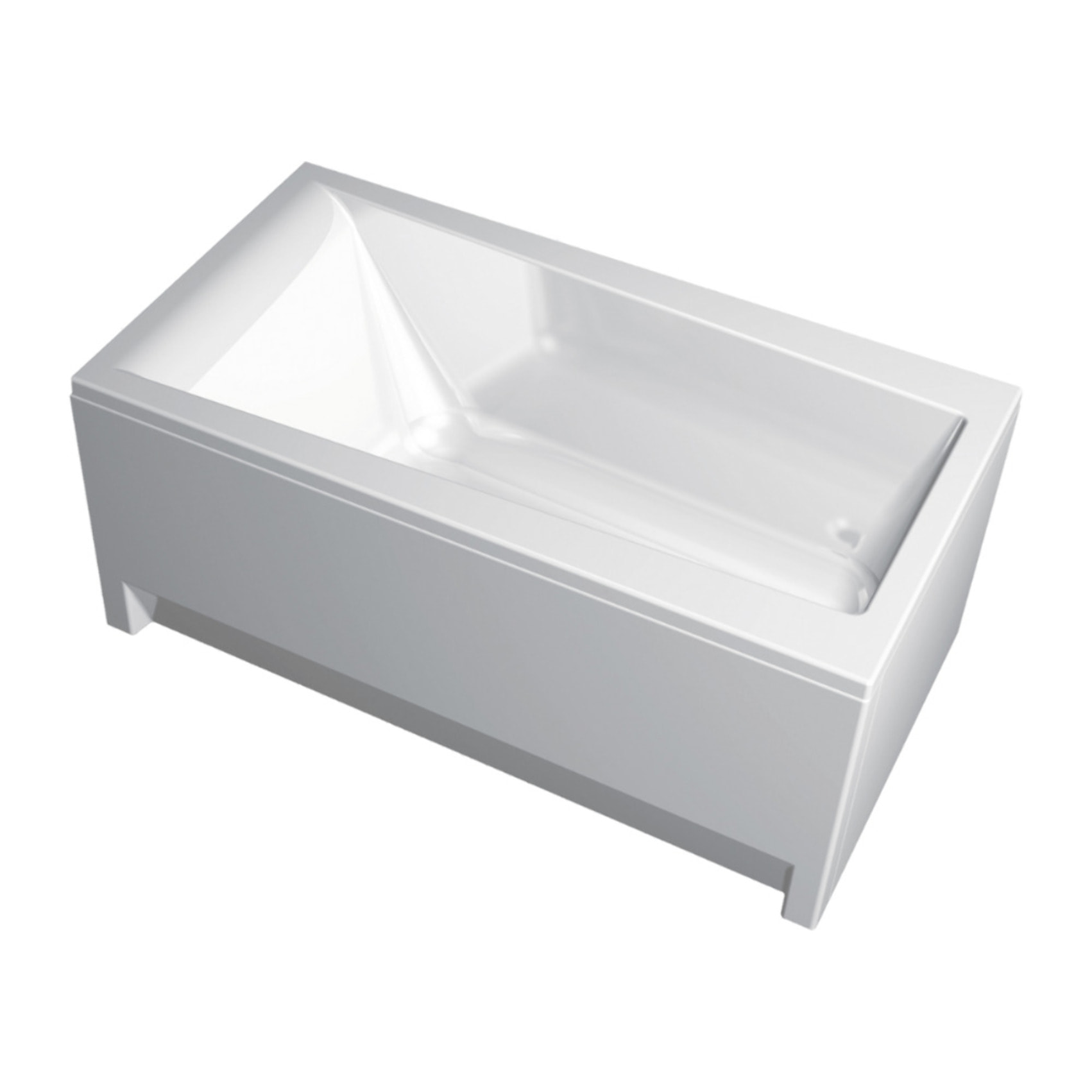 160 cm Laguna Idea Plus tablier de baignoire en acrylique, blanc (IDP1600)