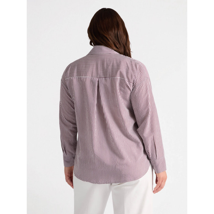 Fiorella Rubino - Camicia a righe - Bordeaux