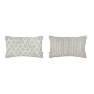 Lot de 2 housses de coussin en coton ASTRA 30x50 cm . Plusieurs colours disponibles.