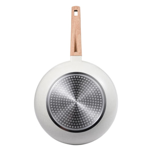 Wok de Ø28cm en aluminio forjado en color Blanco