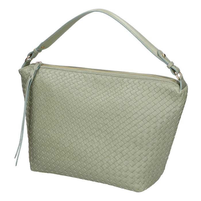 Borsa a spalla da Donna Irene in Vera Pelle Made in Italy 23x40x13 cm