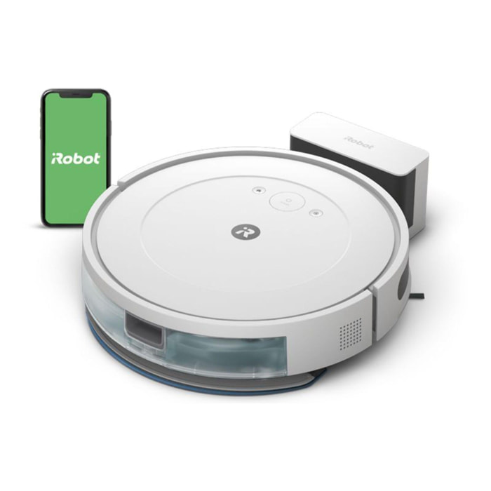 Robot Aspirateur Laveur IROBOT Roomba Combo Essential Y011240 blanc
