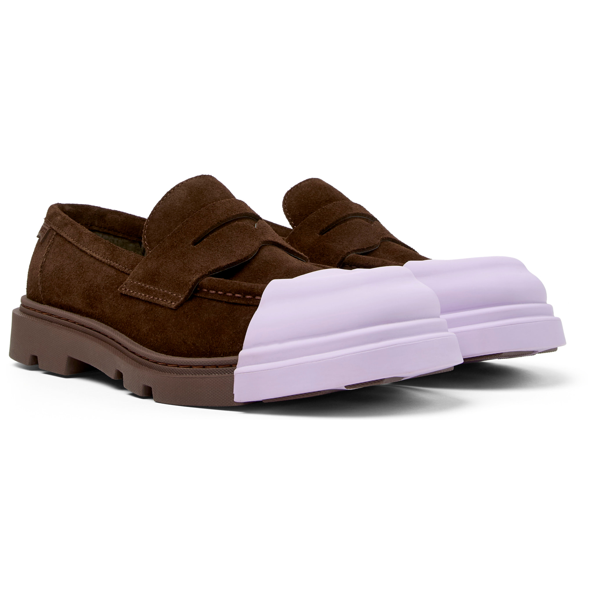 Scarpe stringate - CAMPER Junction - Marrone - Pelle scamosciata