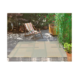 MANILA Alfombra geométrica de exterior-interior en tonos pastel, varias medidas disponibles.