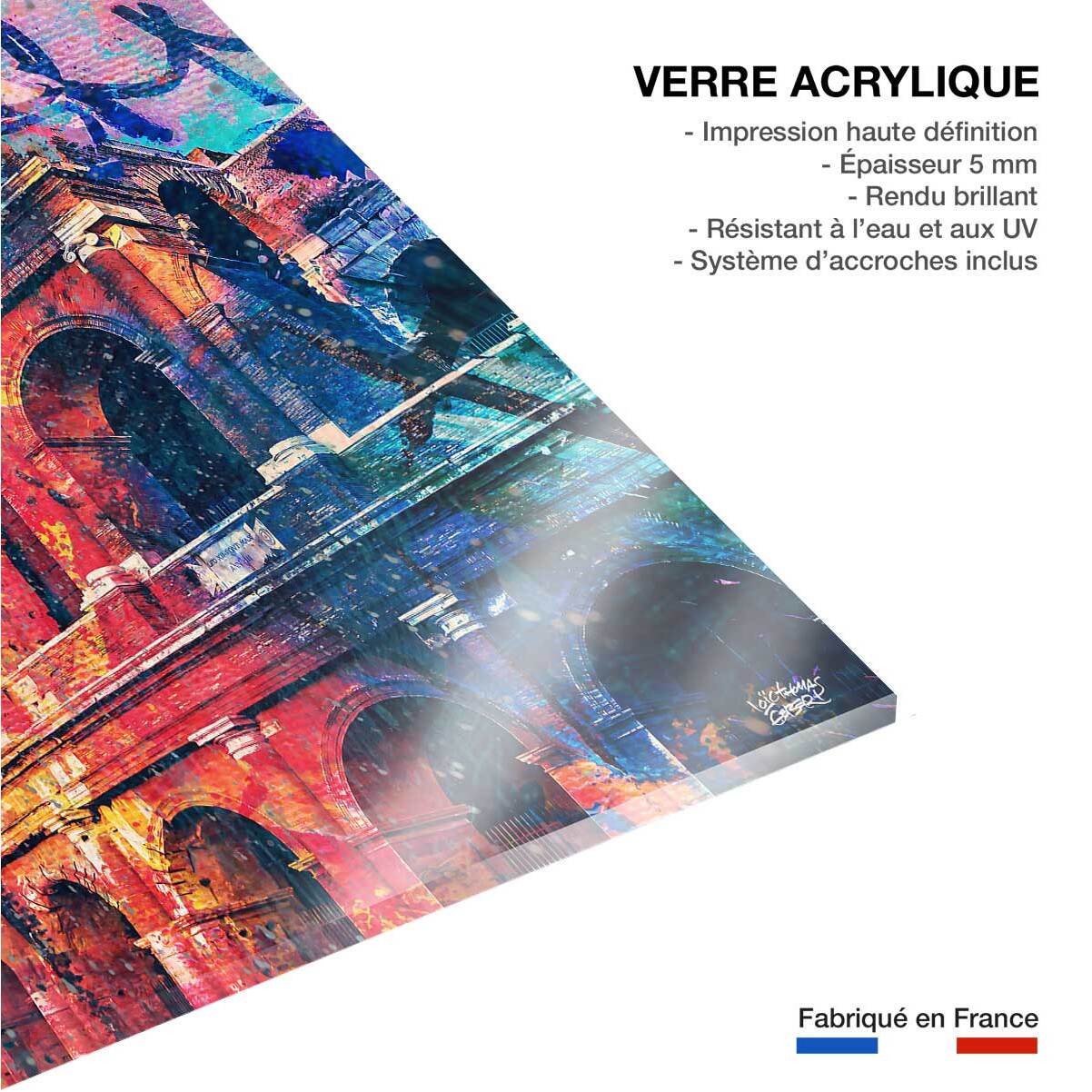 Tableau colisée pop art Tableau plexiglas